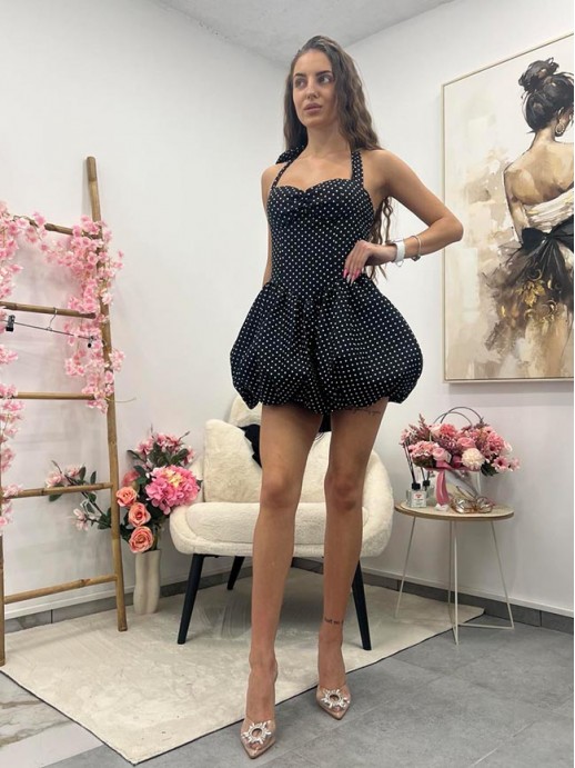 Рокля Балон Monro Black